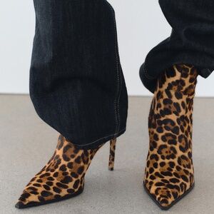 Zara Cheetah Boots - never worn